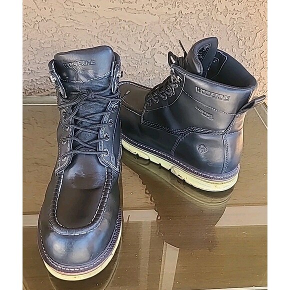 Wolverine Wedge Moc-Toe 6" Work Boot Steel Toe Size 10EW ASTM F241318 M/I/C/EH - Picture 2 of 12